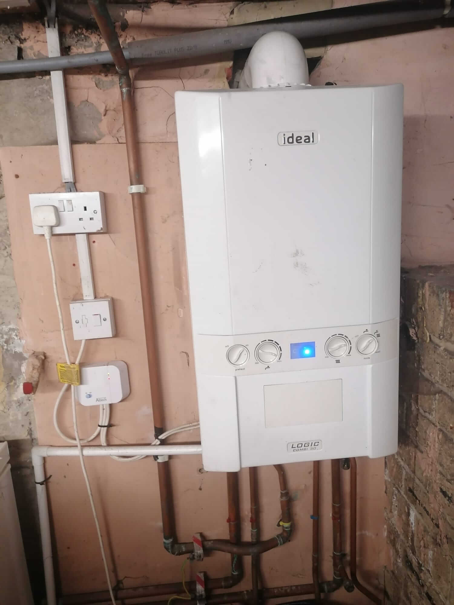 Ideal combi boiler installation by Ninja Ops, Newcastle